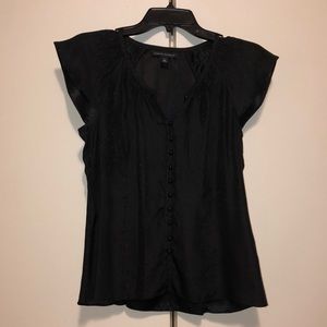 Silk button down blouse